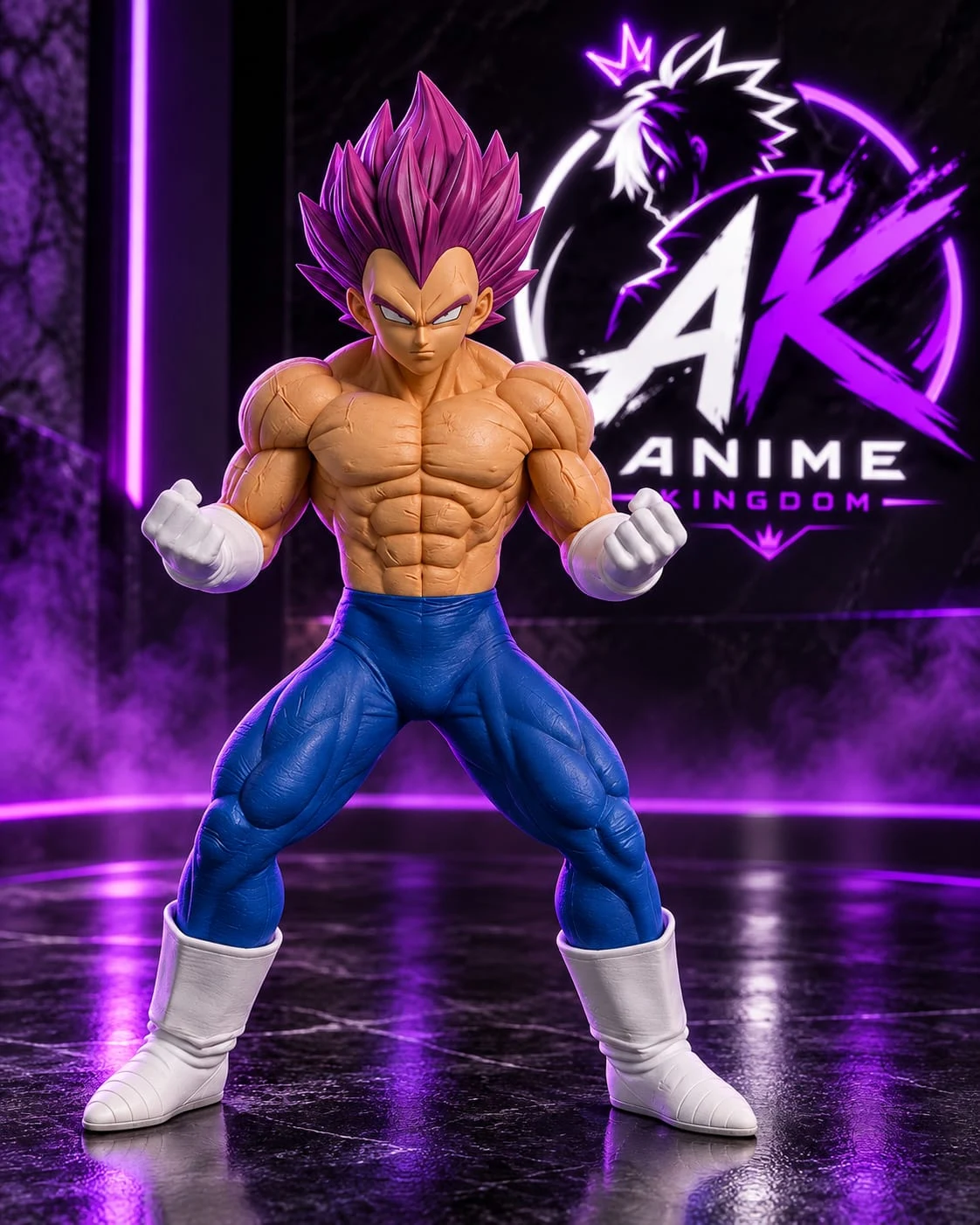 Vegeta Purple Hair Figure